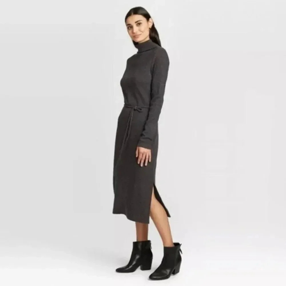 A New Day Gray Sweater Dress